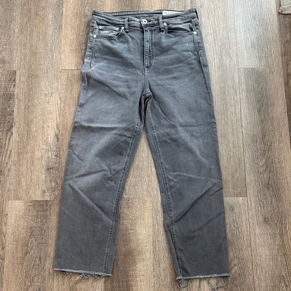 Rag & Bone Nina High-Rise Cigarette Jeans – Size 29 – Grey